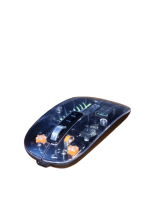 Grind Black-Transparent Wireless USB + Bluetooth Rechargeable Mouse - Image 6