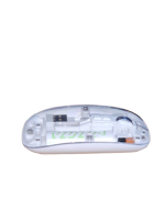 White-Transparent Wireless USB + Bluetooth Rechargeable Mouse - Image 2