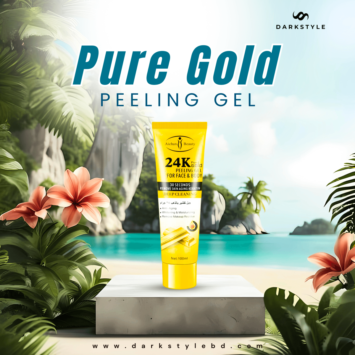 24K Pure Gold Peeling Gel For Face and Body - Image 1