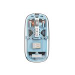 Green Transparent Wireless USB + Bluetooth Rechargeable Mouse - Image 2