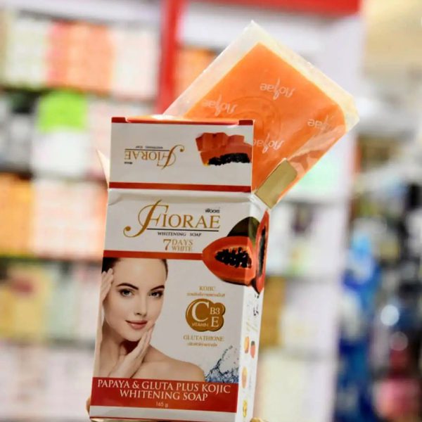 Fiorae Papaya & Gluta Plus Kojic Whitening Soap