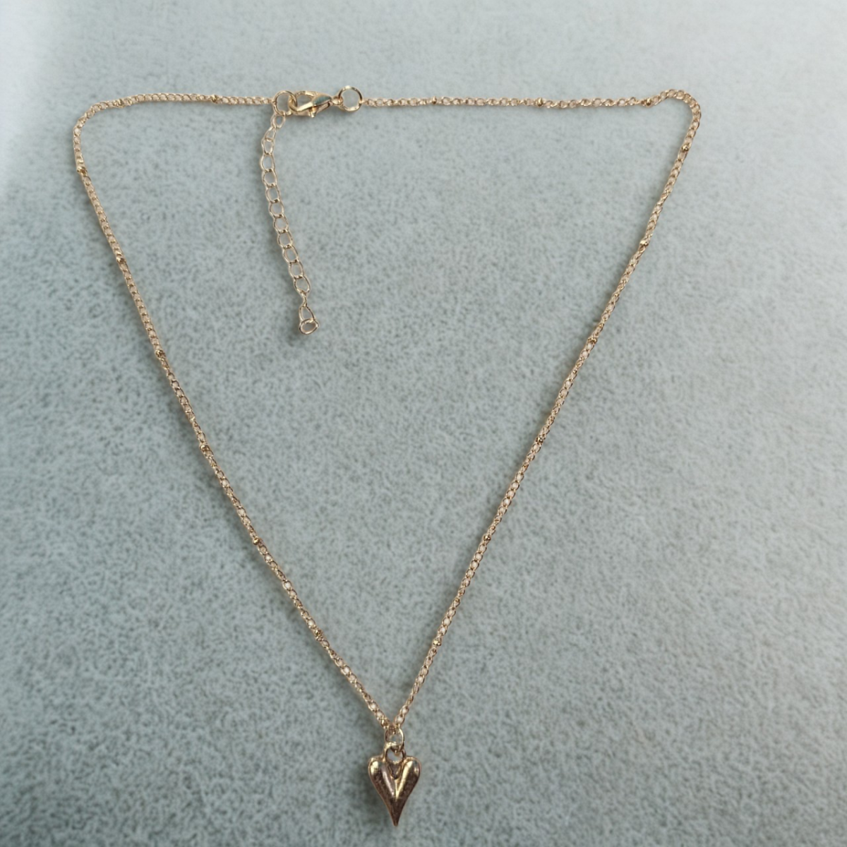 Heart Charm Pendant Necklace – Gold & Silver Edition - Image 3